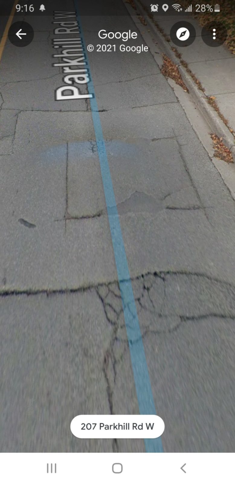 Parkhill Road West, Peterborough, Ontario CAA Worst Roads